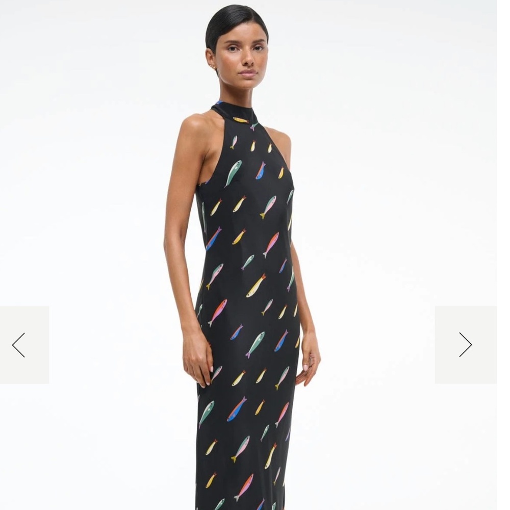 Staud Winnie Silk Maxi dress size 10 NWT